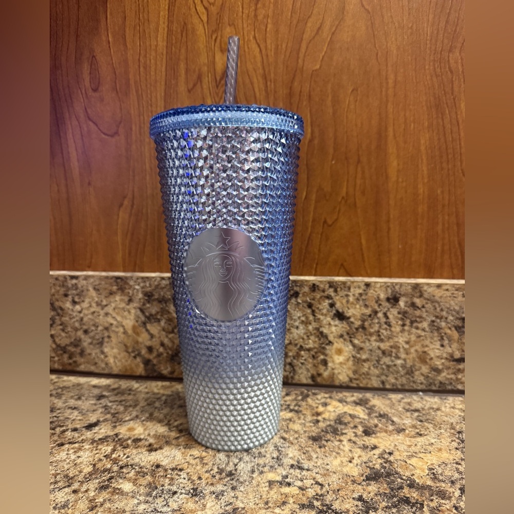 Starbucks Icicle Blue Gradient Bling Studded Tumbler